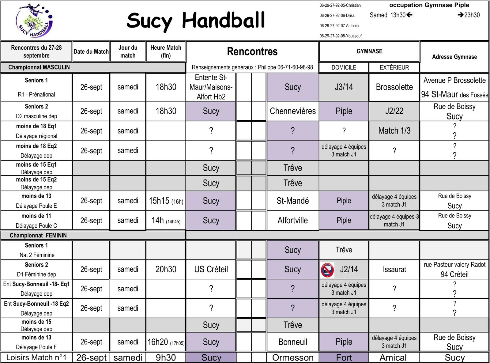 Programme du 26-27 SEPT 2026