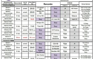 Planning du 30 nov-1er décembre