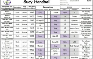 Planning du 13-14 décembre