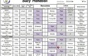 Planning du 14-15 février