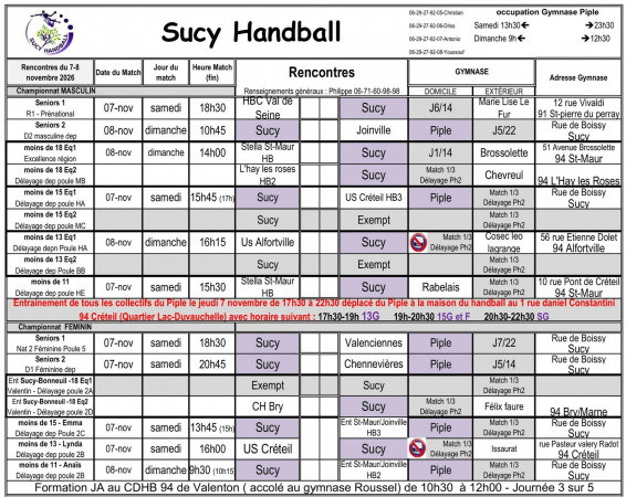 Programme du 7-8 novembre