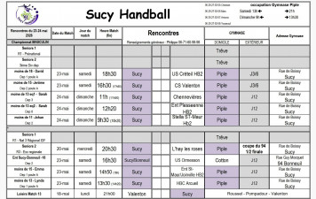 Planning du 23-24 mai