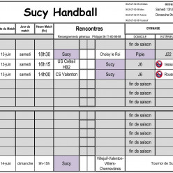Planning du 13-14 juin